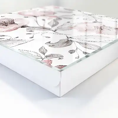 Motif romantique aux teintes pastel délicates