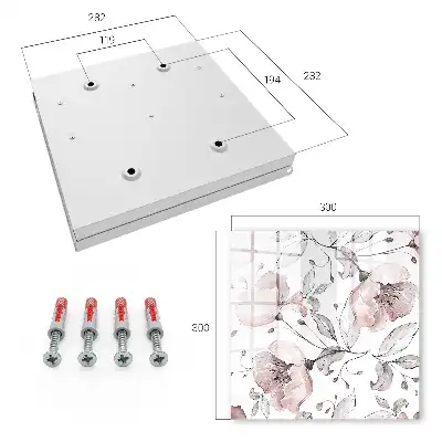 Motif romantique aux teintes pastel délicates