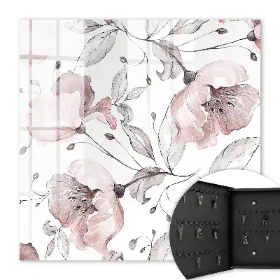 Motif romantique aux teintes pastel délicates