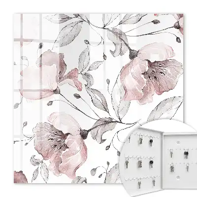 Motif romantique aux teintes pastel délicates