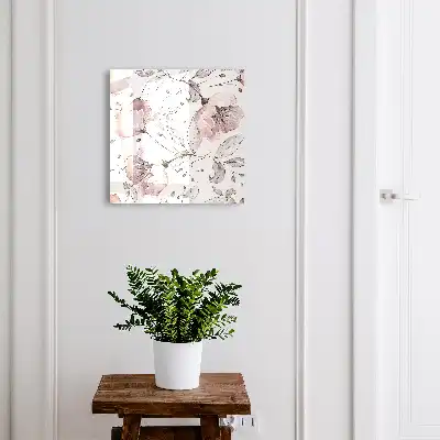 Motif romantique aux teintes pastel délicates