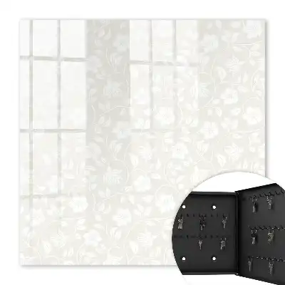 Motif floral dans les tons beige