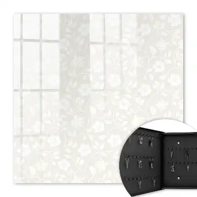 Motif floral dans les tons beige