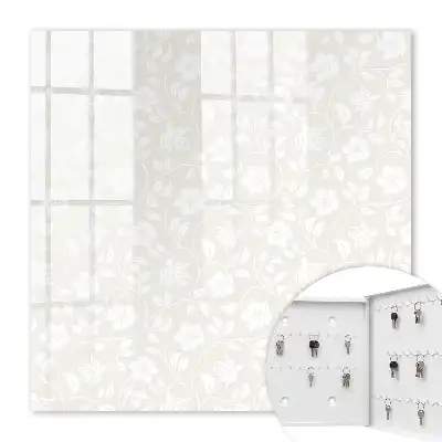 Motif floral dans les tons beige