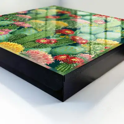 Jardin coloré sur fond sombre
