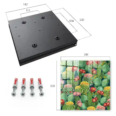 Jardin coloré sur fond sombre