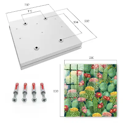 Jardin coloré sur fond sombre