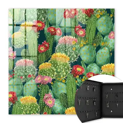 Jardin coloré sur fond sombre