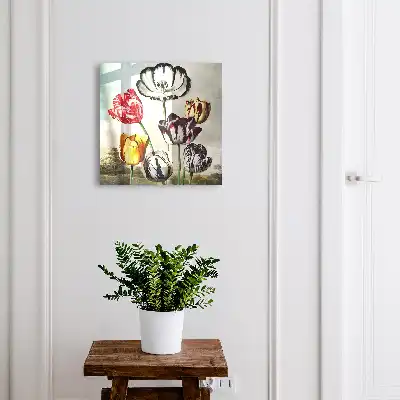Tulipes au design rétro plein d'énergie