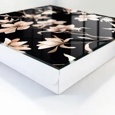 Fleurs crème aux détails subtils