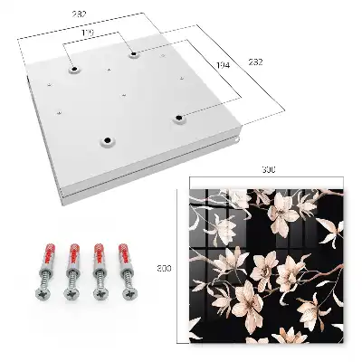 Fleurs crème aux détails subtils