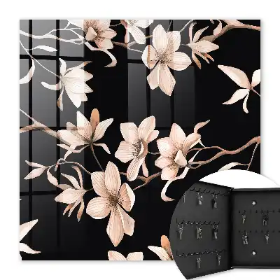 Fleurs crème aux détails subtils