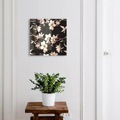 Fleurs crème aux détails subtils