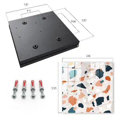 Tableau abstrait aux couleurs éclatantes