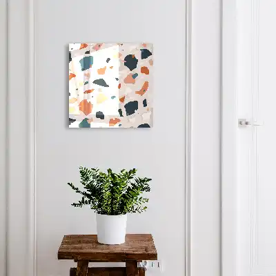 Tableau abstrait aux couleurs éclatantes