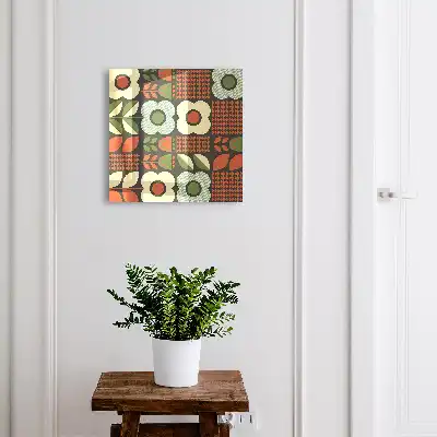 Motifs floraux géométriques joyeux