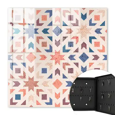 Motif géométrique aux couleurs chaudes