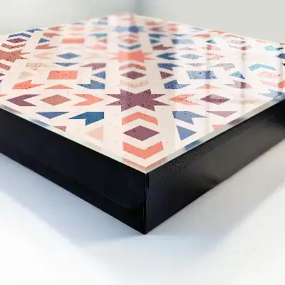 Motif géométrique aux couleurs chaudes