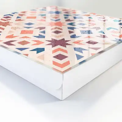 Motif géométrique aux couleurs chaudes