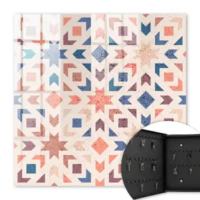 Motif géométrique aux couleurs chaudes
