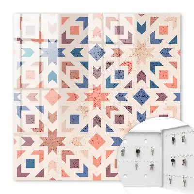 Motif géométrique aux couleurs chaudes