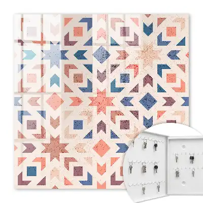 Motif géométrique aux couleurs chaudes