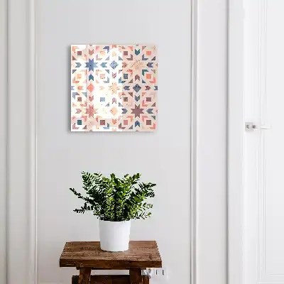 Motif géométrique aux couleurs chaudes