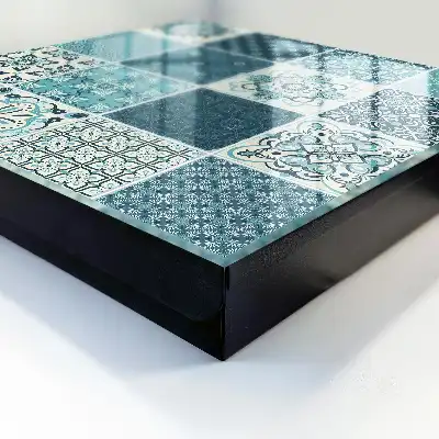 Mosaïque rétro à motifs géométriques