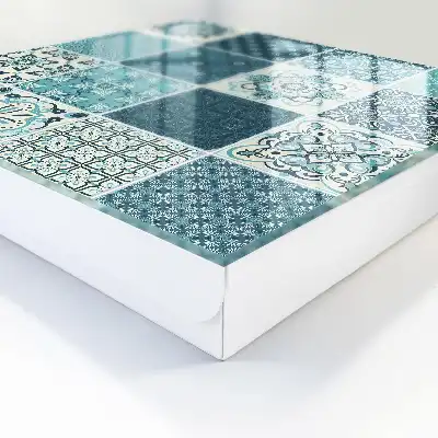 Mosaïque rétro à motifs géométriques