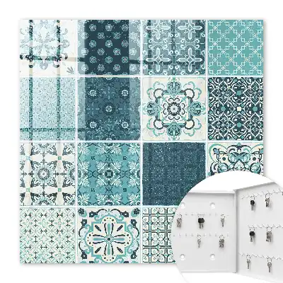 Mosaïque rétro à motifs géométriques