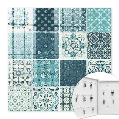 Mosaïque rétro à motifs géométriques