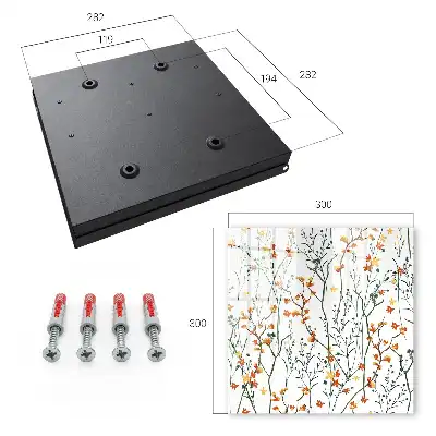 Motif floral sur fond blanc