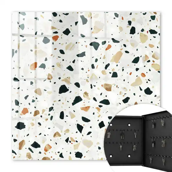 Motif terrazzo aux teintes naturelles