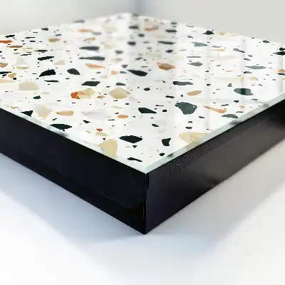 Motif terrazzo aux teintes naturelles