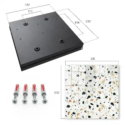 Motif terrazzo aux teintes naturelles