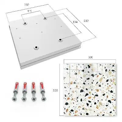 Motif terrazzo aux teintes naturelles