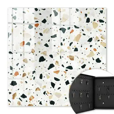 Motif terrazzo aux teintes naturelles