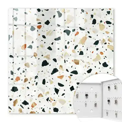 Motif terrazzo aux teintes naturelles