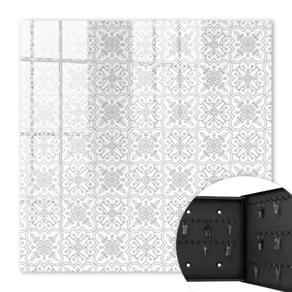 Motif géométrique sur fond blanc