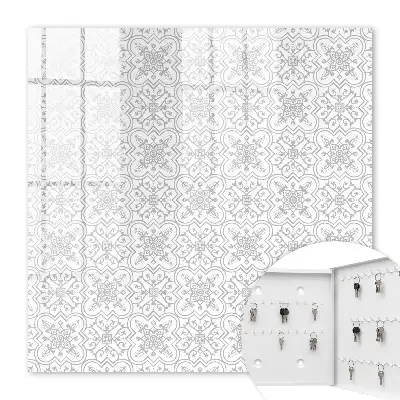 Motif géométrique sur fond blanc