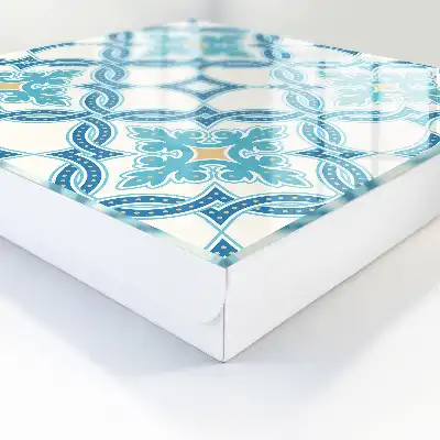 Mosaïque décorative dans les tons turquoise
