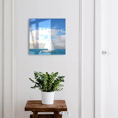 Tableau Aventure en mer ciel et mer