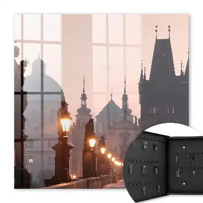Pont historique au coucher du soleil