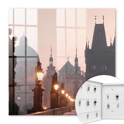 Pont historique au coucher du soleil