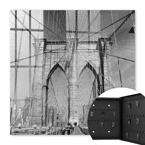 Tableau représentant le pont emblématique en noir et blanc
