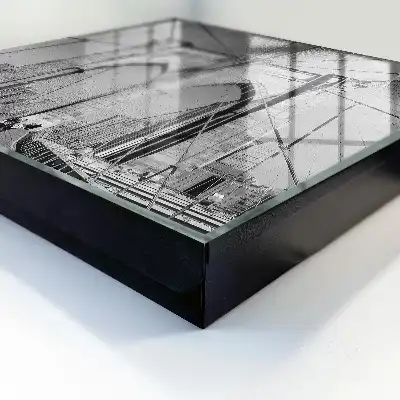 Tableau représentant le pont emblématique en noir et blanc