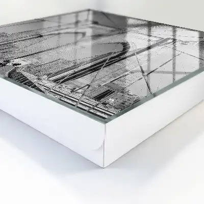 Tableau représentant le pont emblématique en noir et blanc