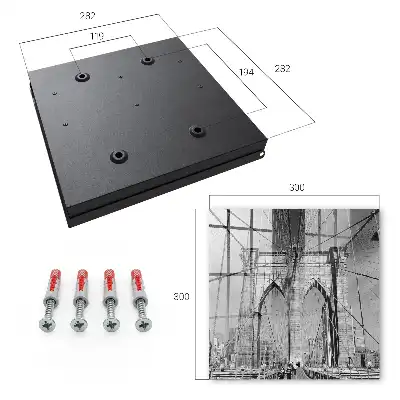 Tableau représentant le pont emblématique en noir et blanc
