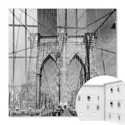Tableau représentant le pont emblématique en noir et blanc