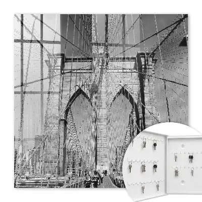 Tableau représentant le pont emblématique en noir et blanc